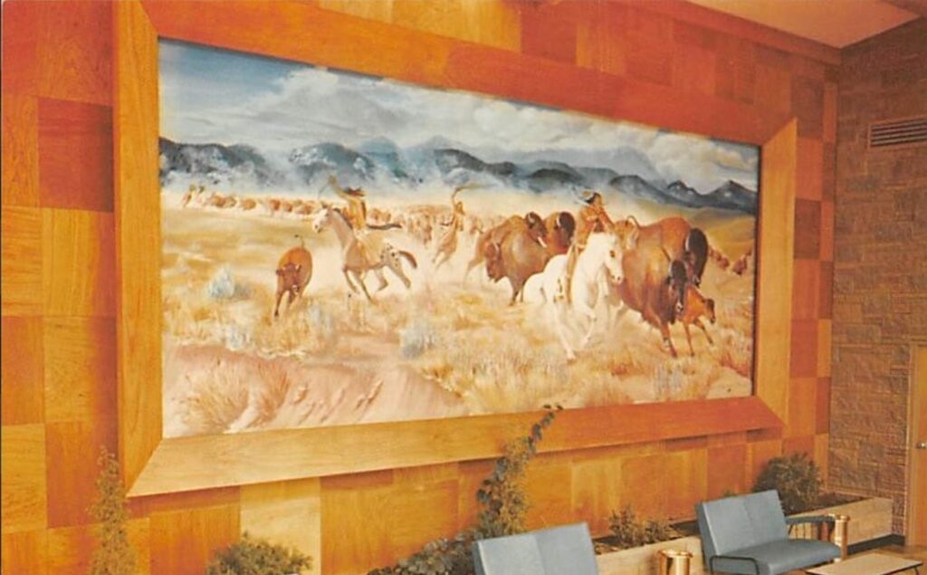 David Humphreys Miller - Buffalo Hunt at Mount Rushmore