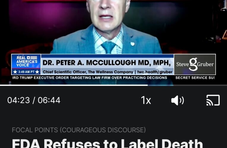 FDA Refuses To Add Death To Label As Side Effect